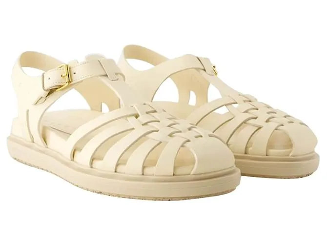 SANDALIAS CALZATURE  MARNI  PIEL  BLANCO 
