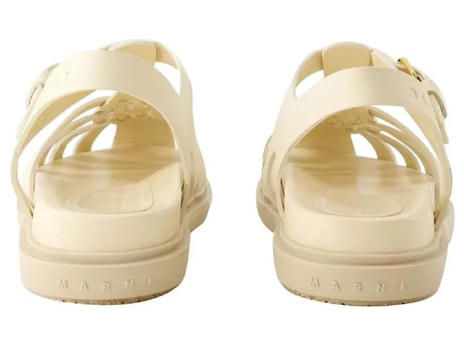 SANDALIAS CALZATURE  MARNI  PIEL  BLANCO 