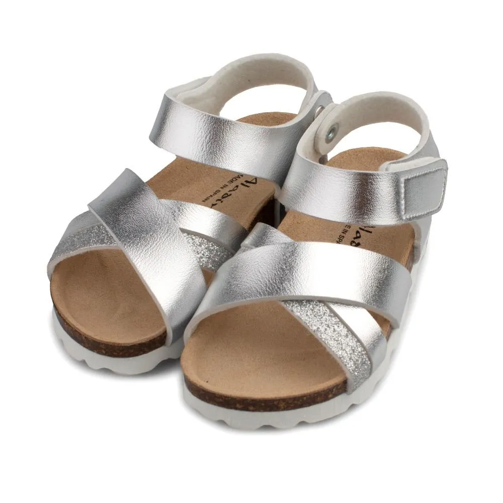 Sandalias Niña Plata Bio Aladino