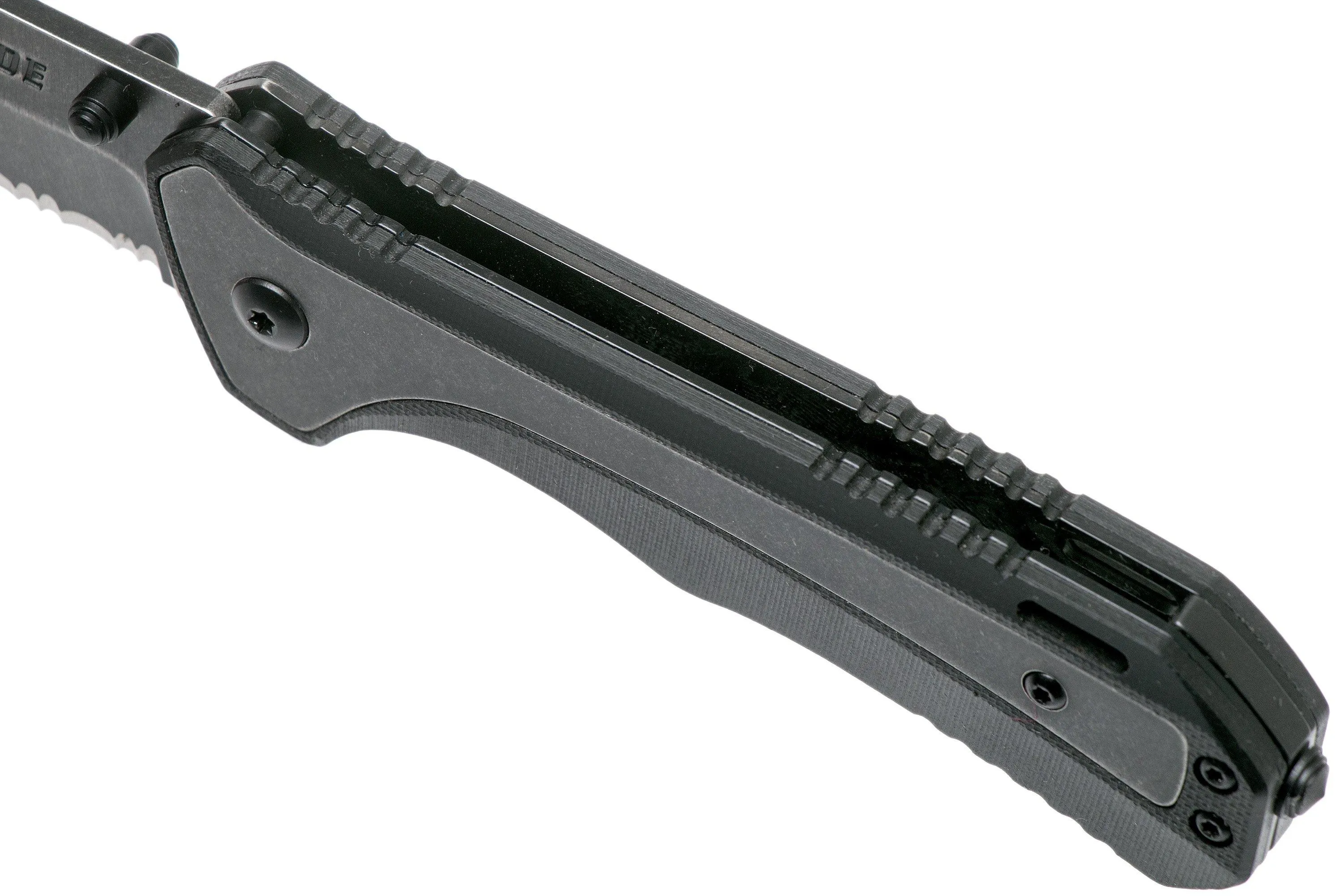 Schrade Liner Lock Knife Serrated SCH501S 9Cr18MoV, navaja