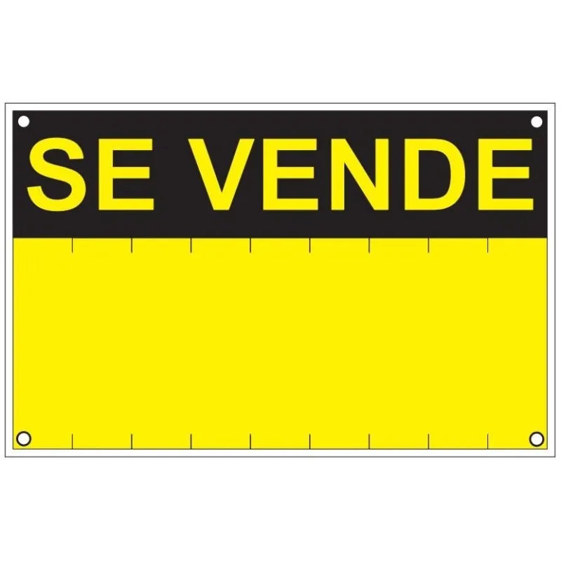 Señal de "Se Vende" 45 x 35 cm.