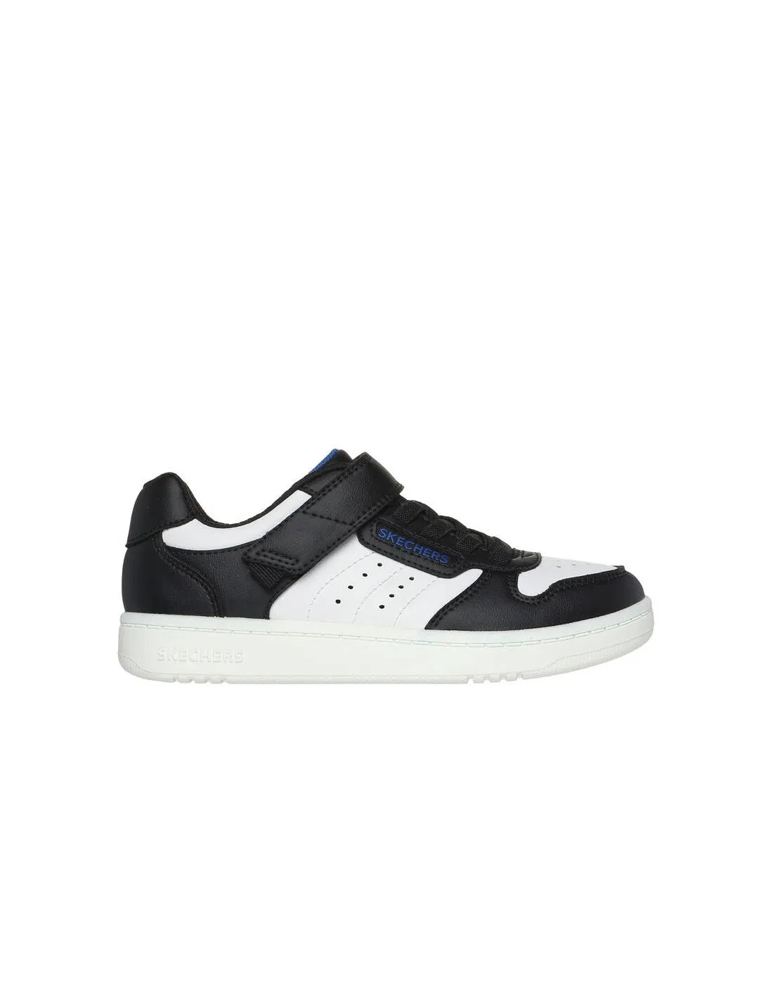 SKECHERS  ZAPATILLAS CASUAL KIDS QUICK STREET BLACK WHITE