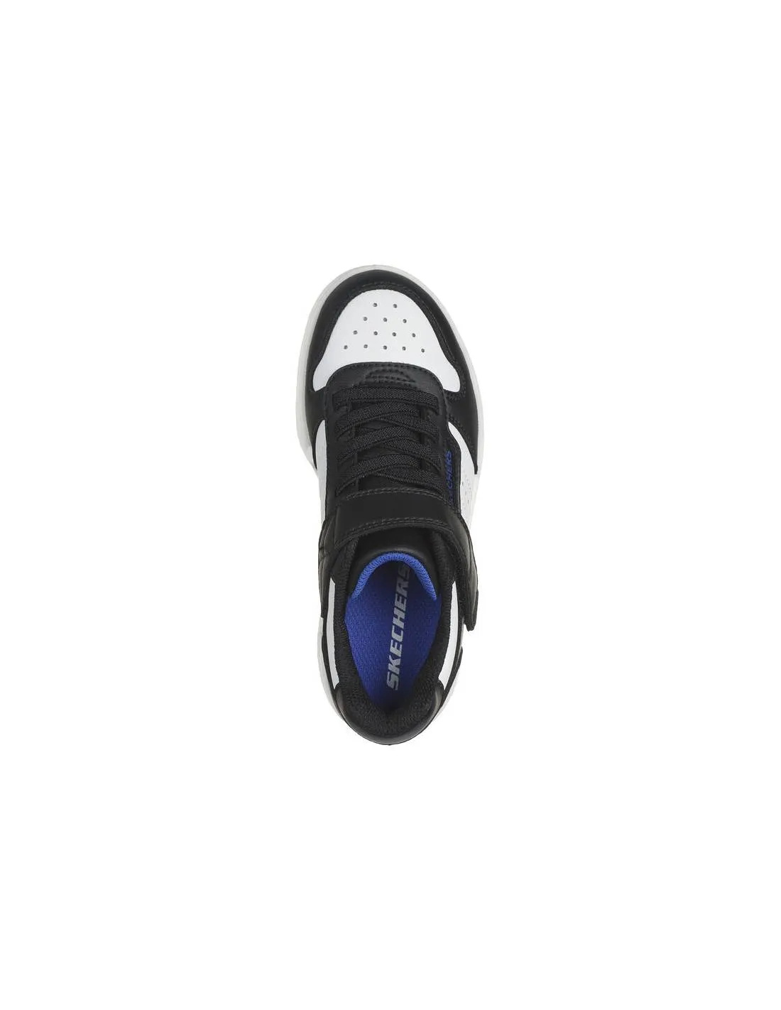 SKECHERS  ZAPATILLAS CASUAL KIDS QUICK STREET BLACK WHITE