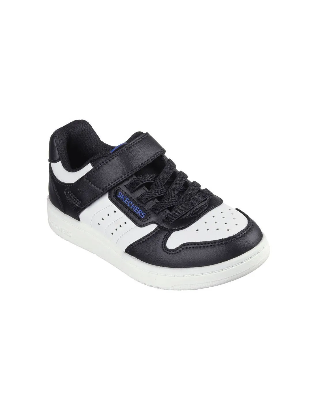 SKECHERS  ZAPATILLAS CASUAL KIDS QUICK STREET BLACK WHITE