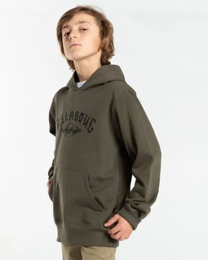 Sudadera BILLABONG con capucha para niño Arch Origin MILITARY (0176) Ref. Z2HO07BIF1 verde