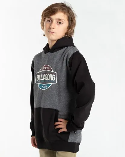Sudadera BILLABONG con capucha para niño  Montana BLACK (0019) Ref. Z2HO05BIF1 negra/gris
