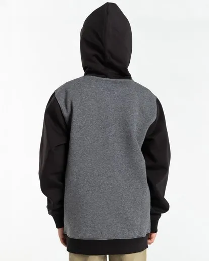 Sudadera BILLABONG con capucha para niño  Montana BLACK (0019) Ref. Z2HO05BIF1 negra/gris