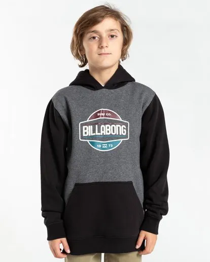Sudadera BILLABONG con capucha para niño  Montana BLACK (0019) Ref. Z2HO05BIF1 negra/gris