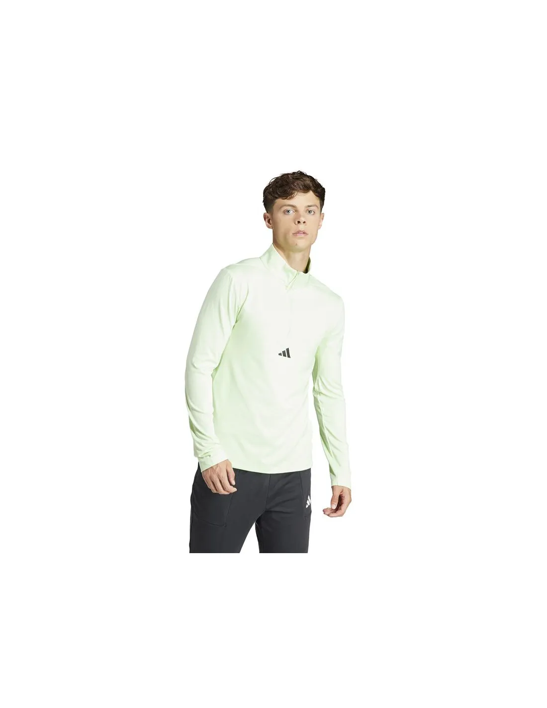 Sudadera de Fitness adidas Workout Quarter Zip Hombre Verde