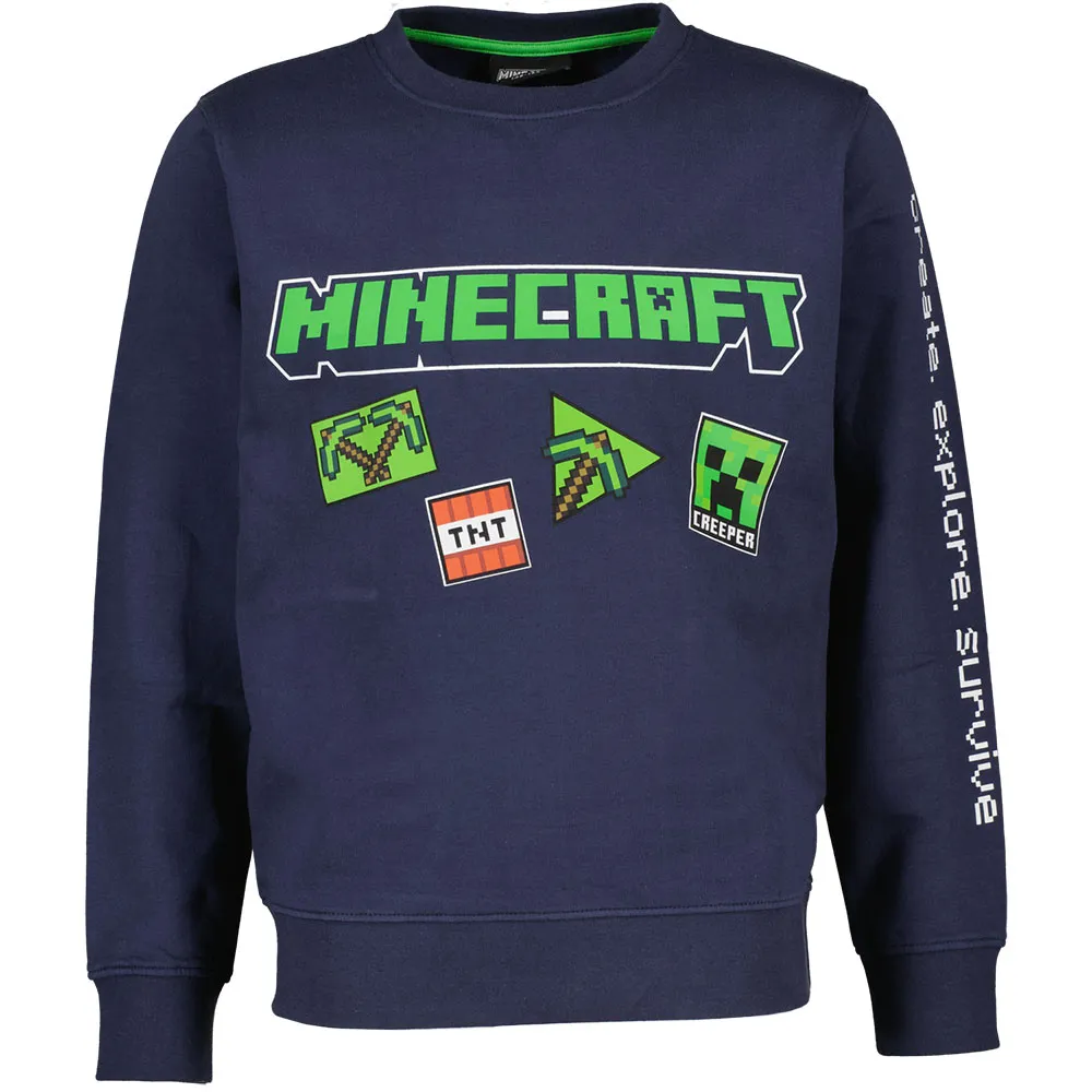Suéter adolescentes Minecraft Manga larga