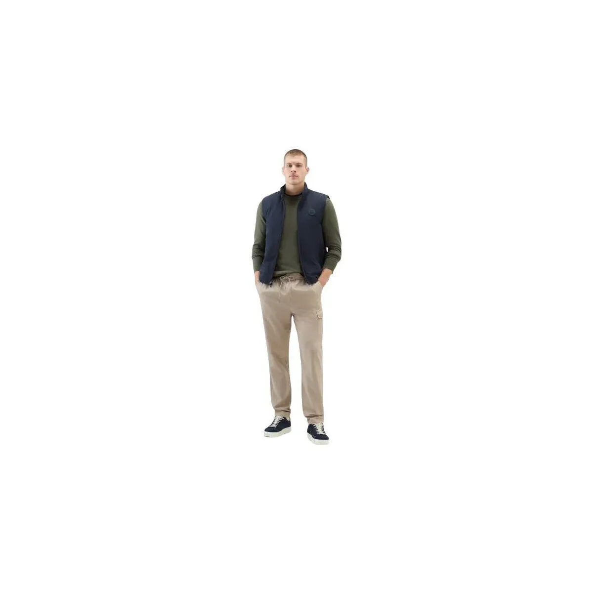 Suéter Logo Hombre Lake Olive