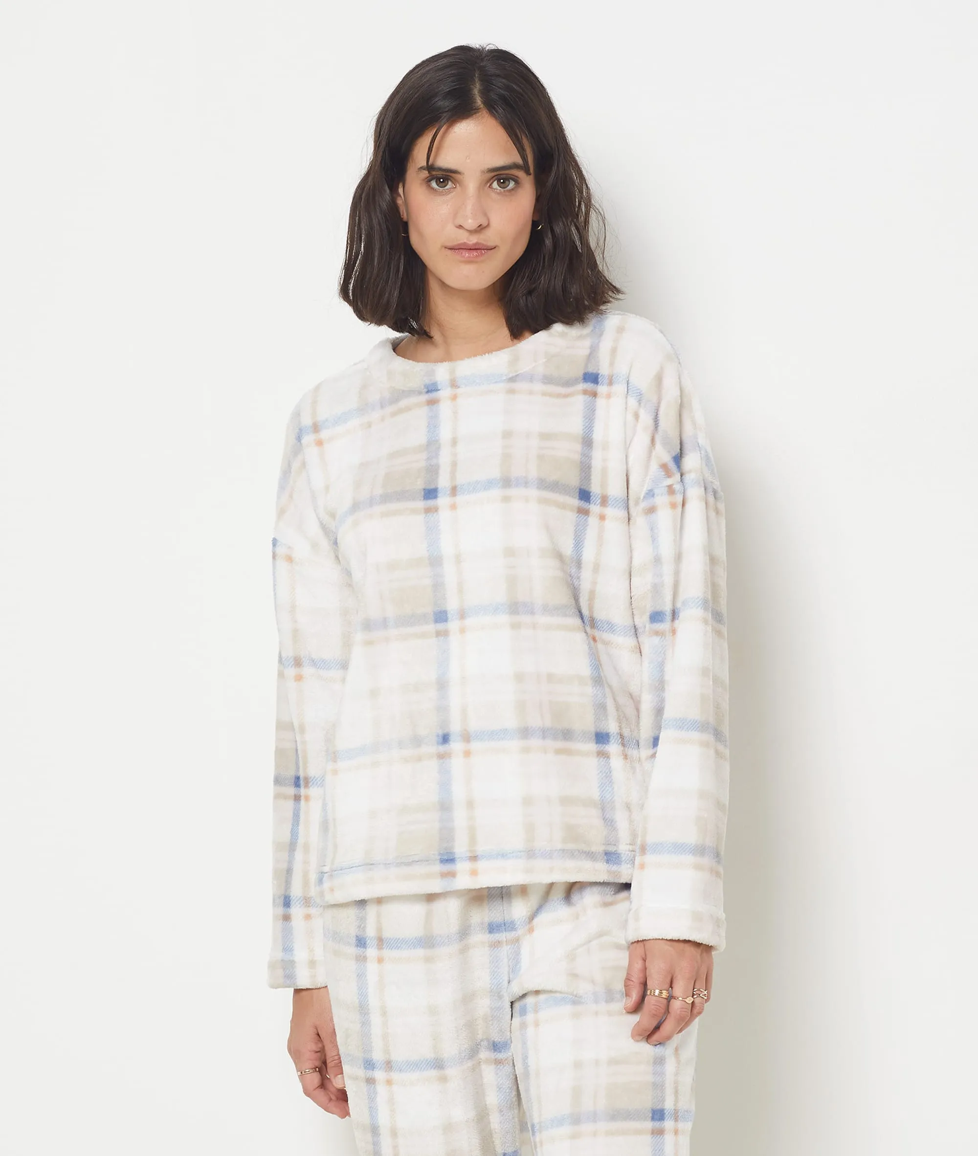 SUéTER POLAR ESTAMPADO OTTON ROSE  ETAM