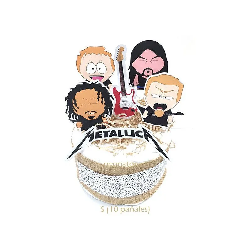 Tarta de pañales Metal