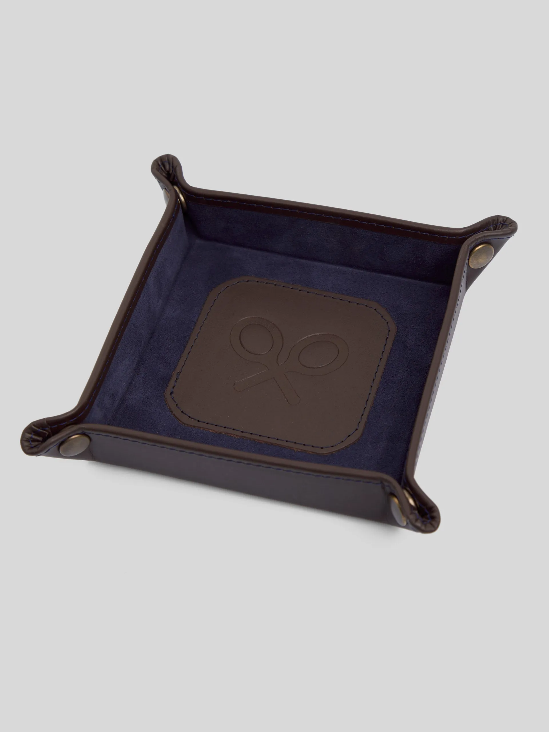 Vaciabolsillos silbon piel azul