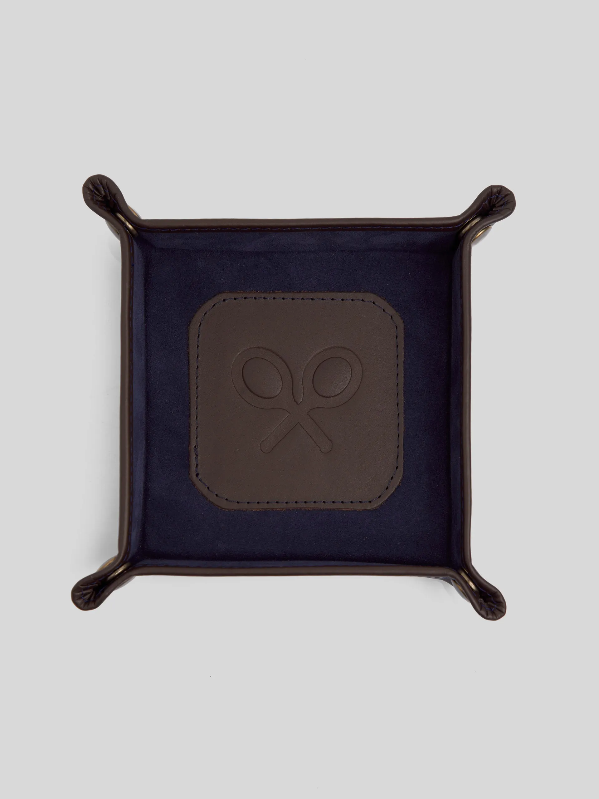 Vaciabolsillos silbon piel azul