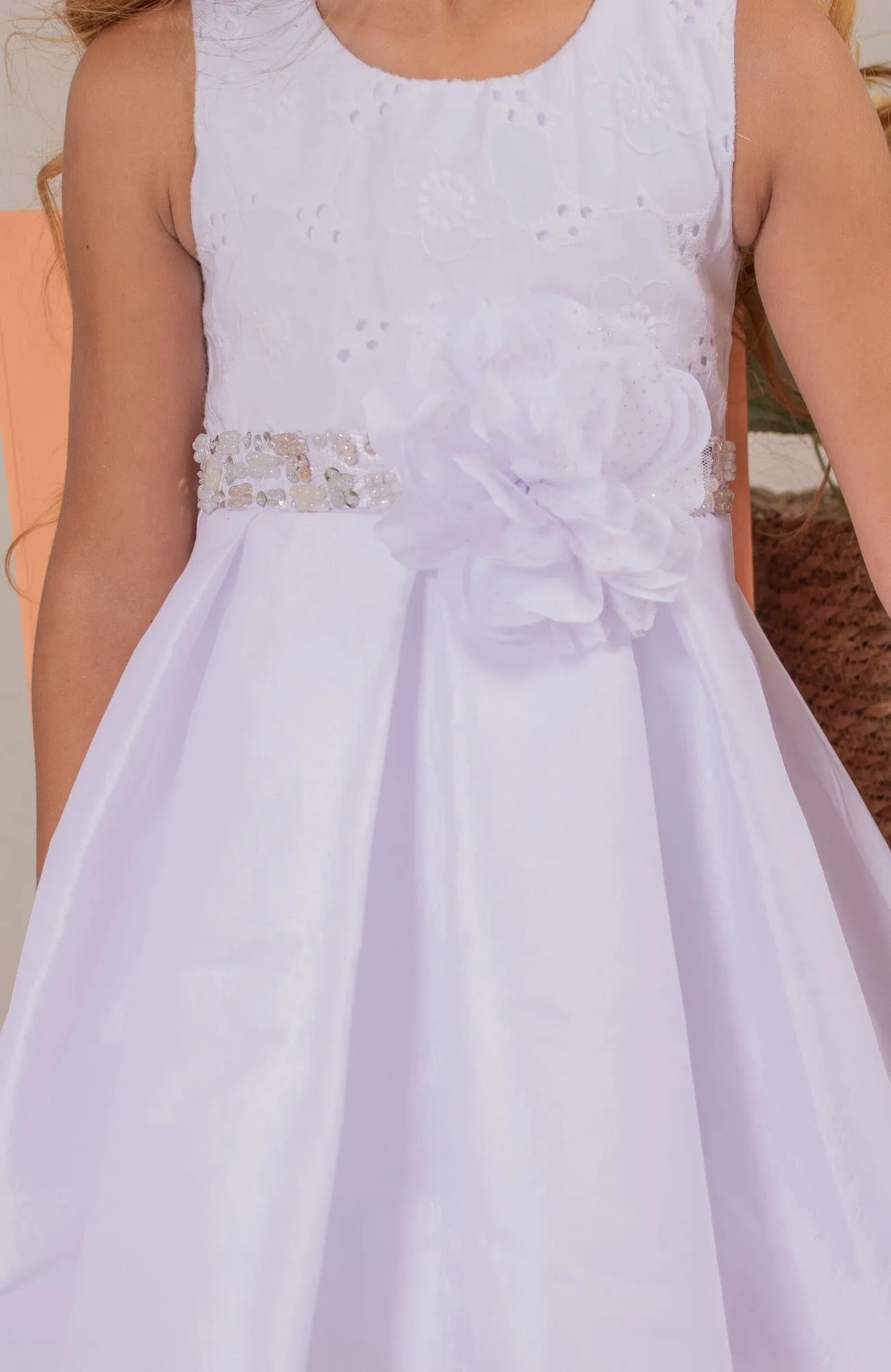 VESTIDO PARA BEBé SOY PAZ  BLANCO