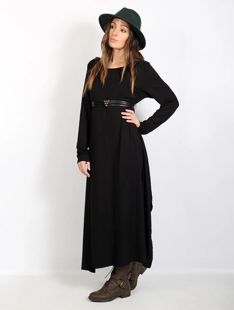 Vestido suéter largo 