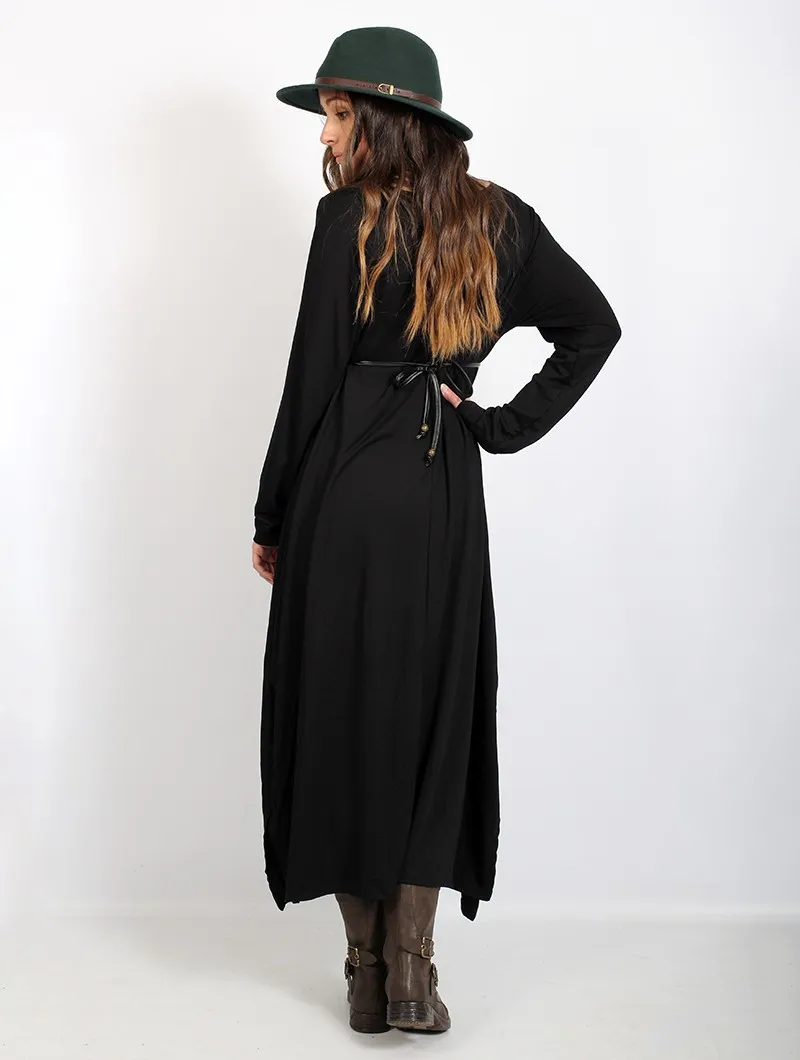 Vestido suéter largo 