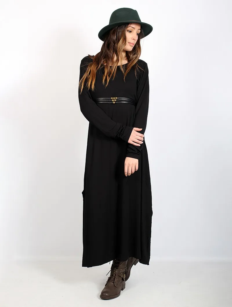 Vestido suéter largo 