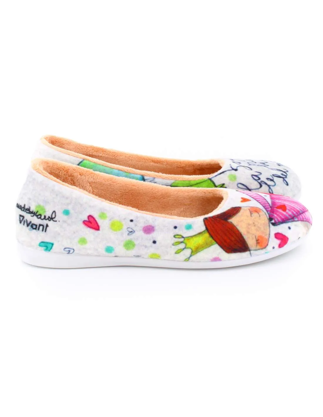 Zapatilla de Casa "Soy la reina de la fiesta del pijama" Inverness Gris