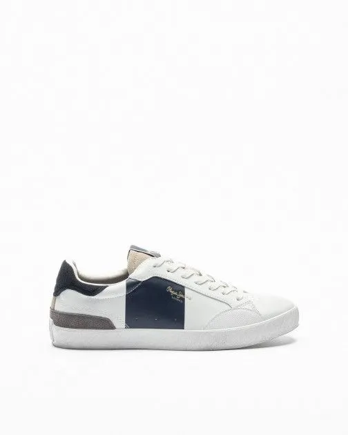 Zapatillas blancas Pepe Jeans London Lane Sailor M Blanco