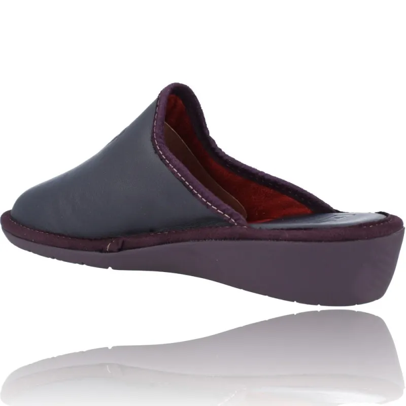 Zapatillas Casa Mujer Piel Destalonada de Nordikas Top Line Sra 7399