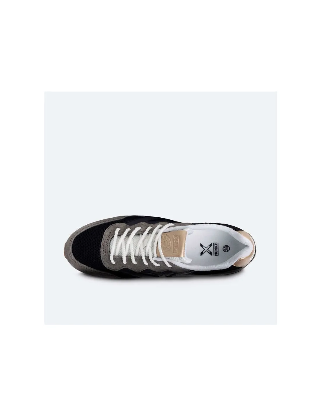 Zapatillas de Munich Dash Sky 09 Negro Mujer