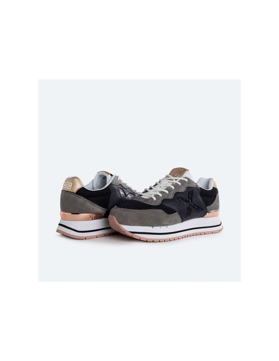 Zapatillas de Munich Dash Sky 09 Negro Mujer