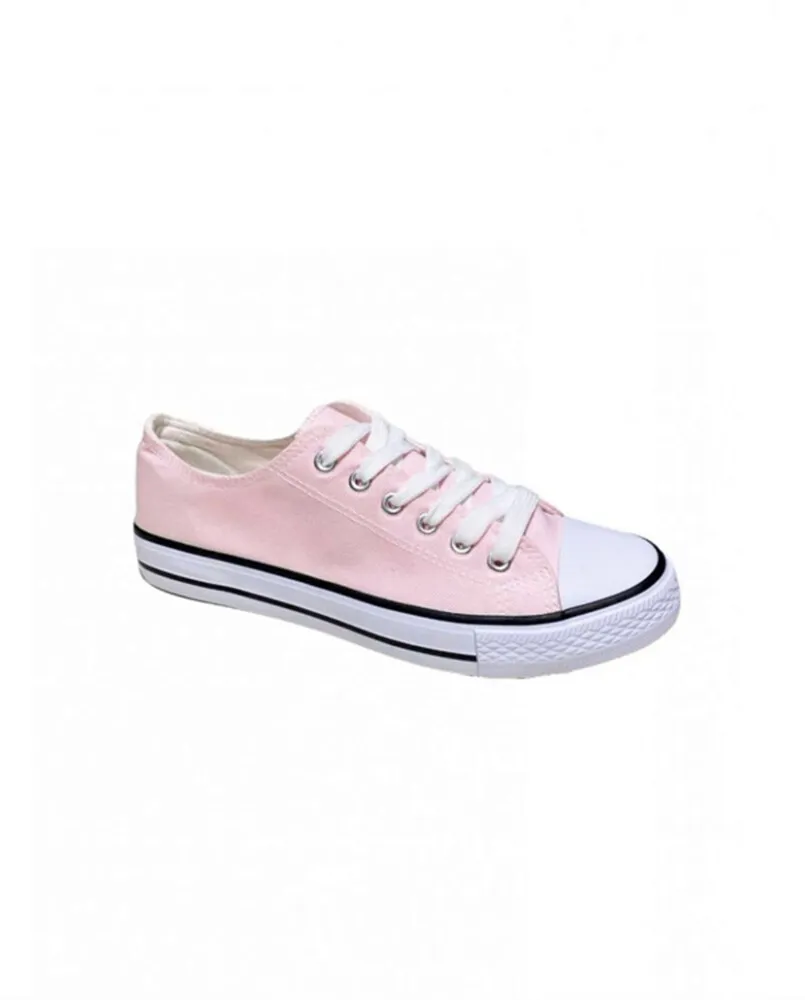 Zapatillas lona Niña Rosa Puntera