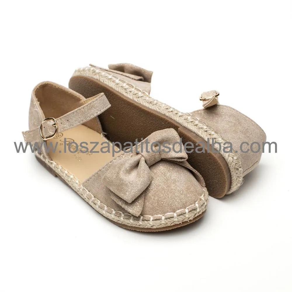 Zapatillas Niña Taupe Modelo Esparta