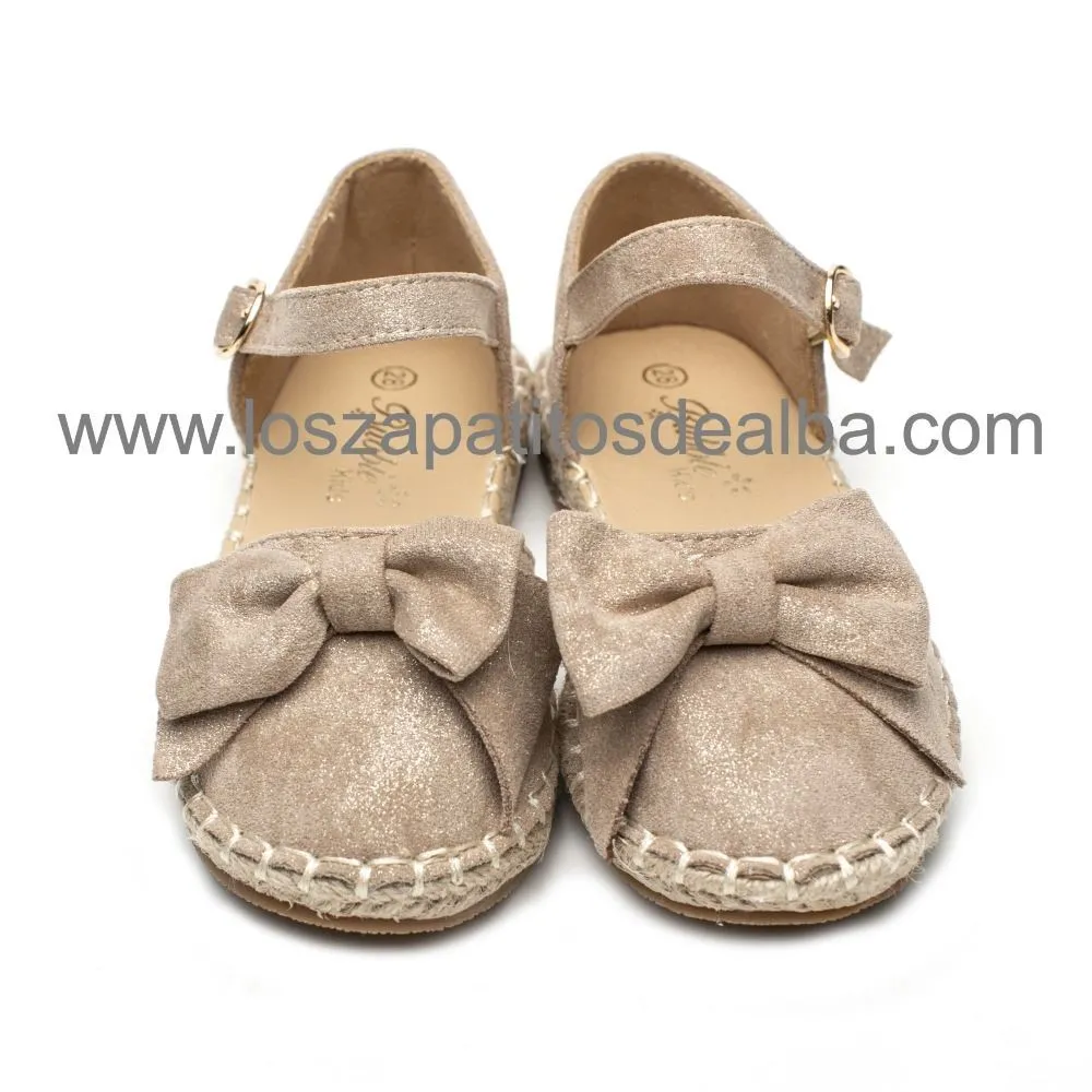 Zapatillas Niña Taupe Modelo Esparta