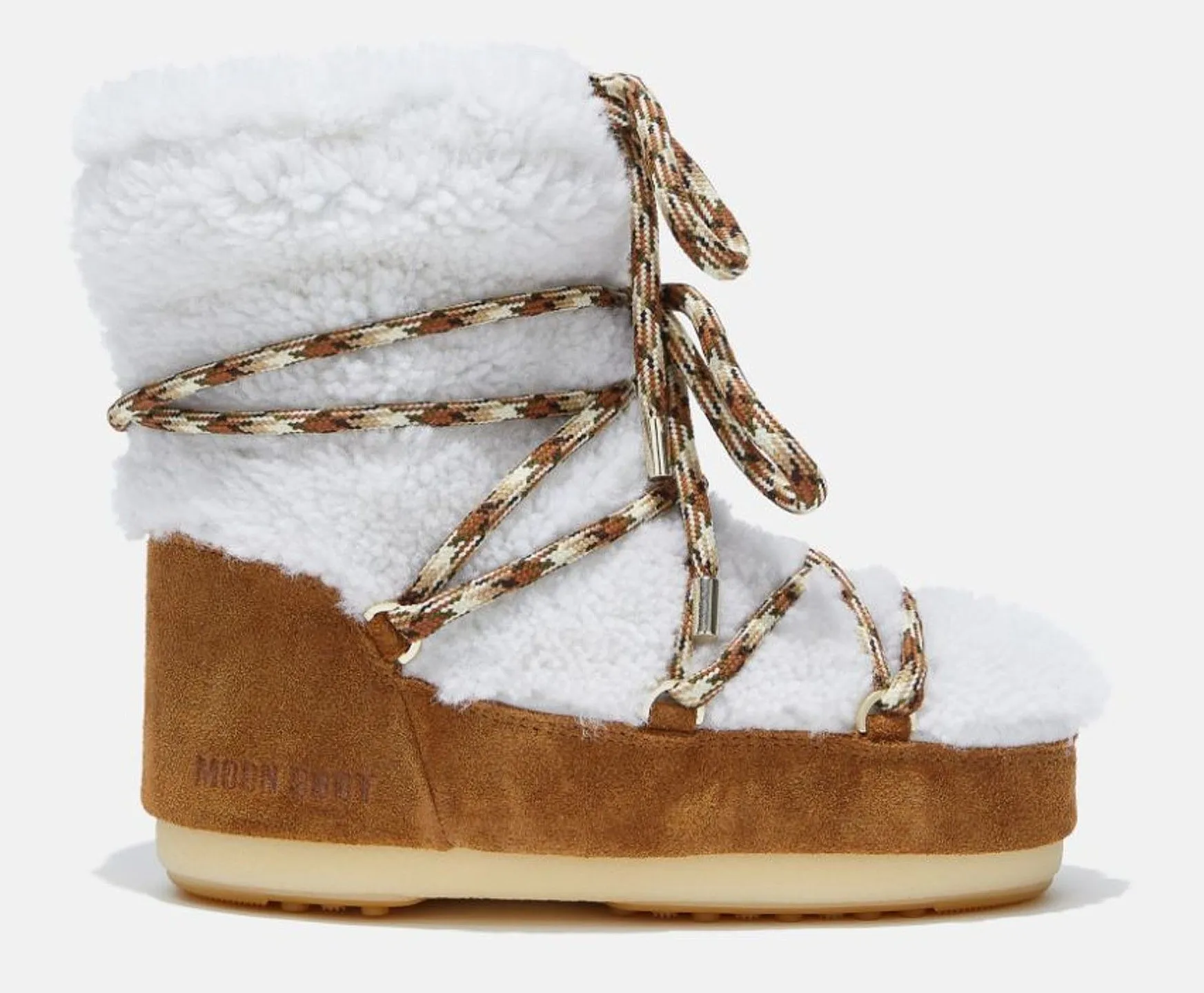 ZAPATOS TECNICA MOON BOOT LIGHT LOW SHEARLING  WHISKY/OFF WHITE  WOMEN´S