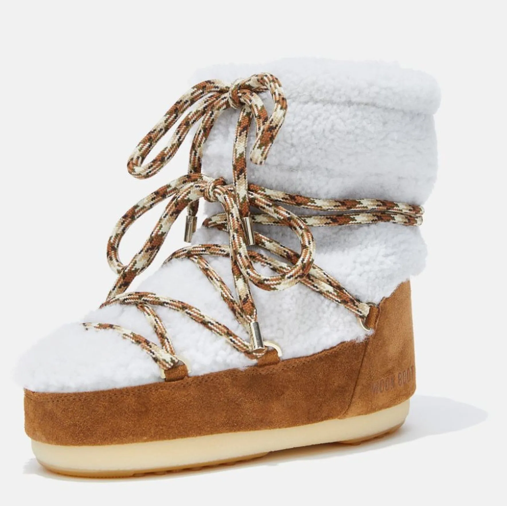 ZAPATOS TECNICA MOON BOOT LIGHT LOW SHEARLING  WHISKY/OFF WHITE  WOMEN´S