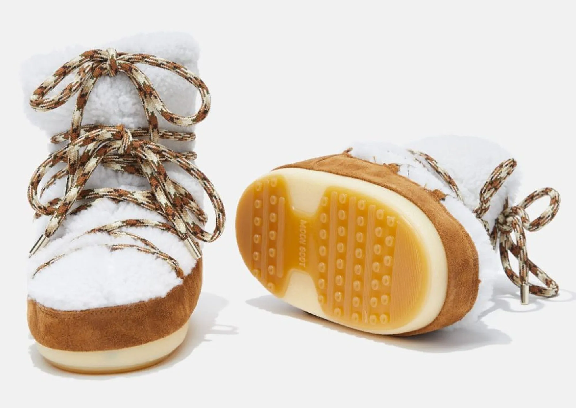 ZAPATOS TECNICA MOON BOOT LIGHT LOW SHEARLING  WHISKY/OFF WHITE  WOMEN´S